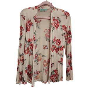 Lightweight floral cardigan